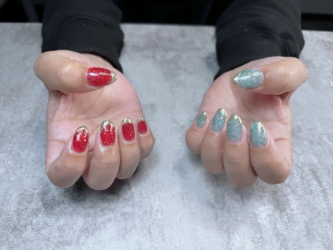 ネイル チークネイル フラッシュネイル フレンチネイル ジェルネイル ロングネイル ハンドネイル nail sideraのネイルデザイン