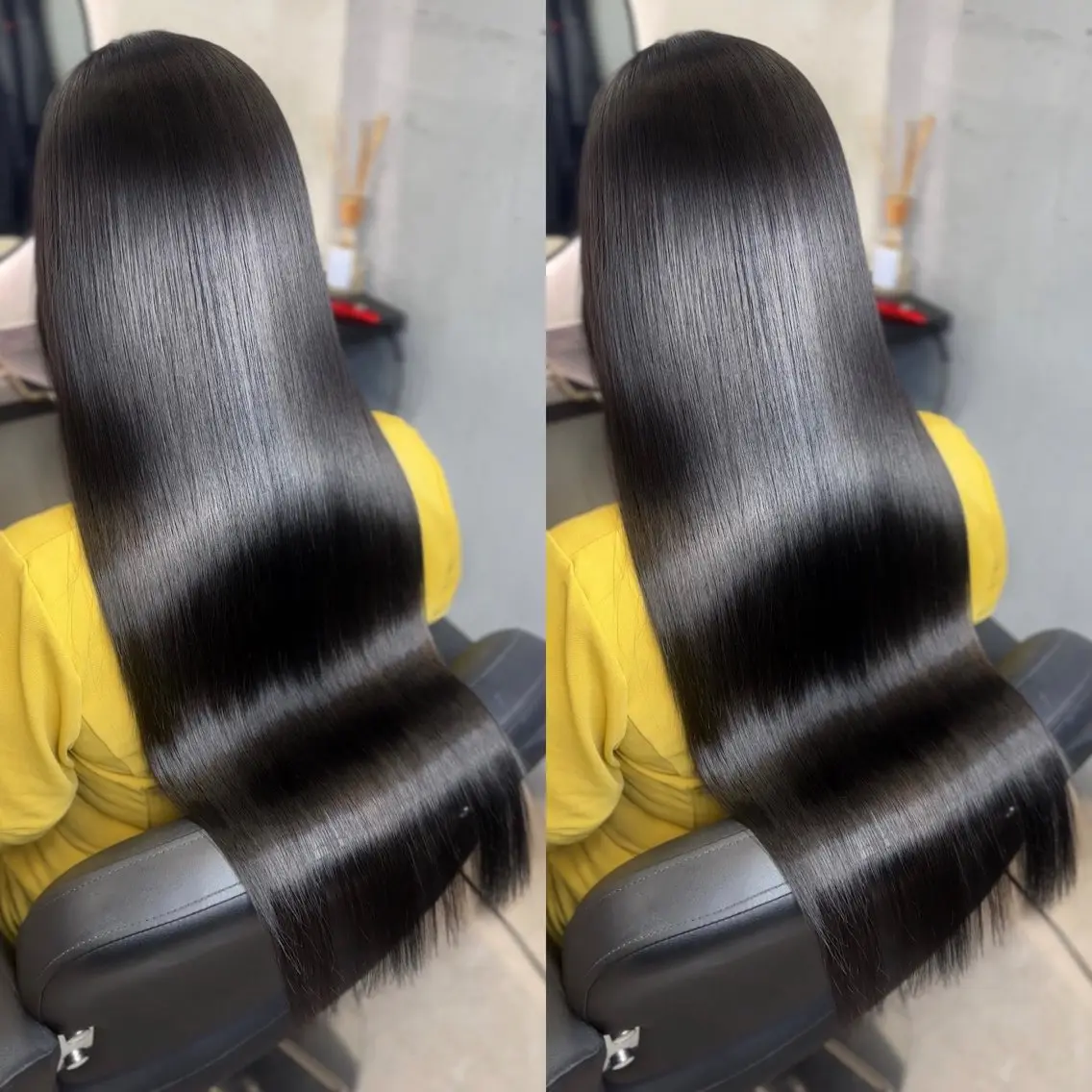 ロング 髪質改善 縮毛矯正 カット ヘアカラー 縮毛矯正 新宿/韓国風レイヤー 髪質改善/ジャッキーのヘアスタイル
