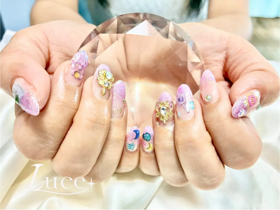 ネイル ラメ(グリッター) ラメグラデーション NAIL Luceのネイルデザイン