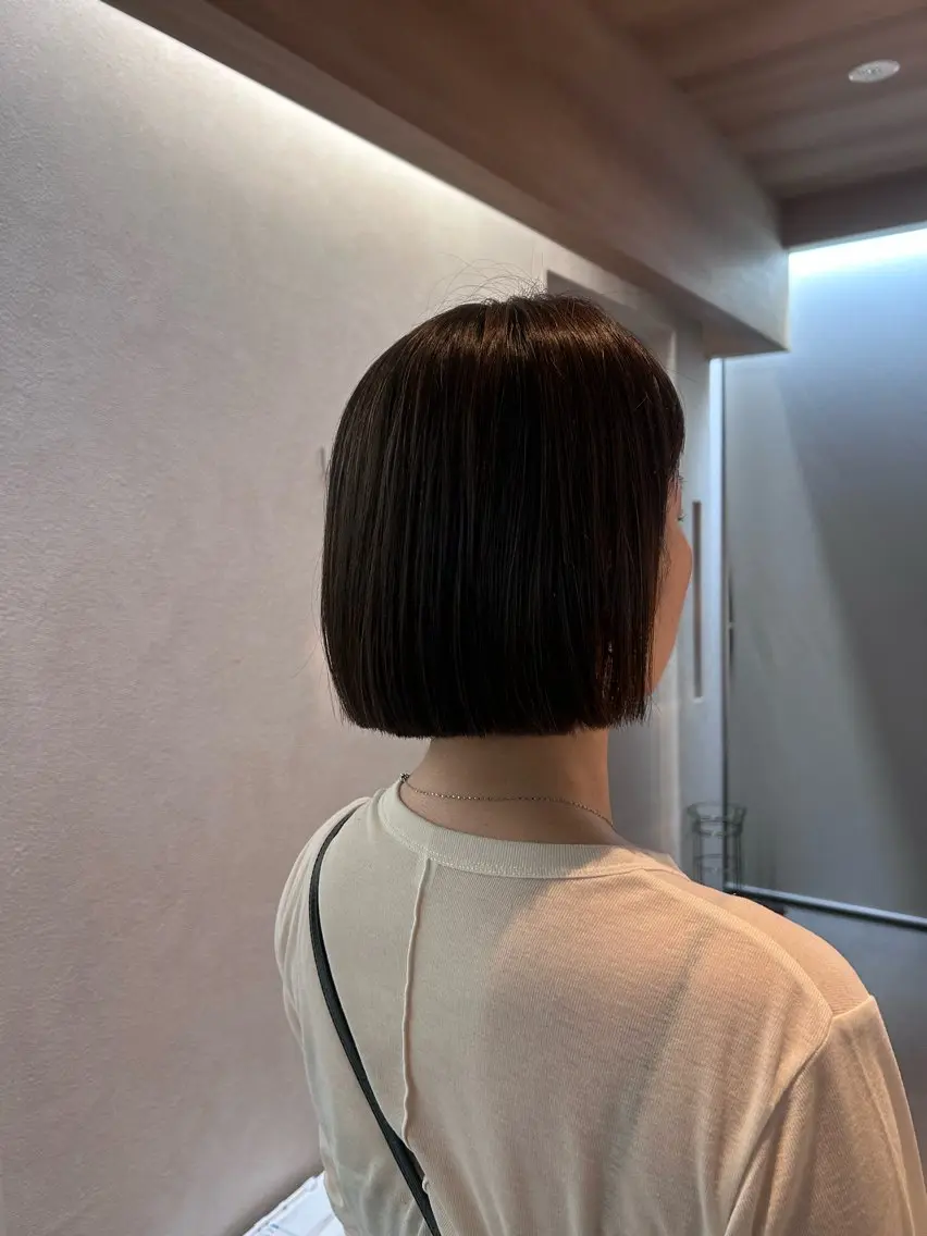 ショート カット 縮毛矯正 トリートメント RINO LAMINのヘアスタイル