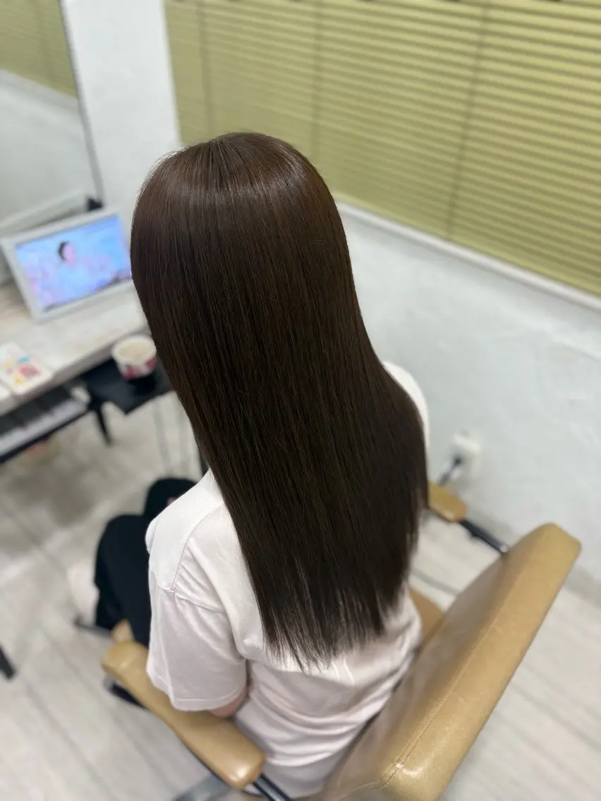 ロング カラー カット ヘアカラー トリートメント 暖色系カラー/ピンク Ririi🎀のヘアスタイル