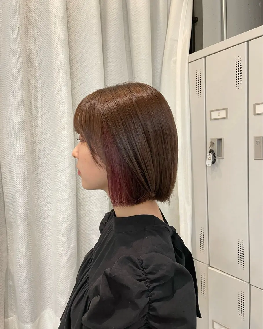 ミディアム ヘアカラー 透明感カラー🪡🤍 nanao🤍🪡のヘアスタイル