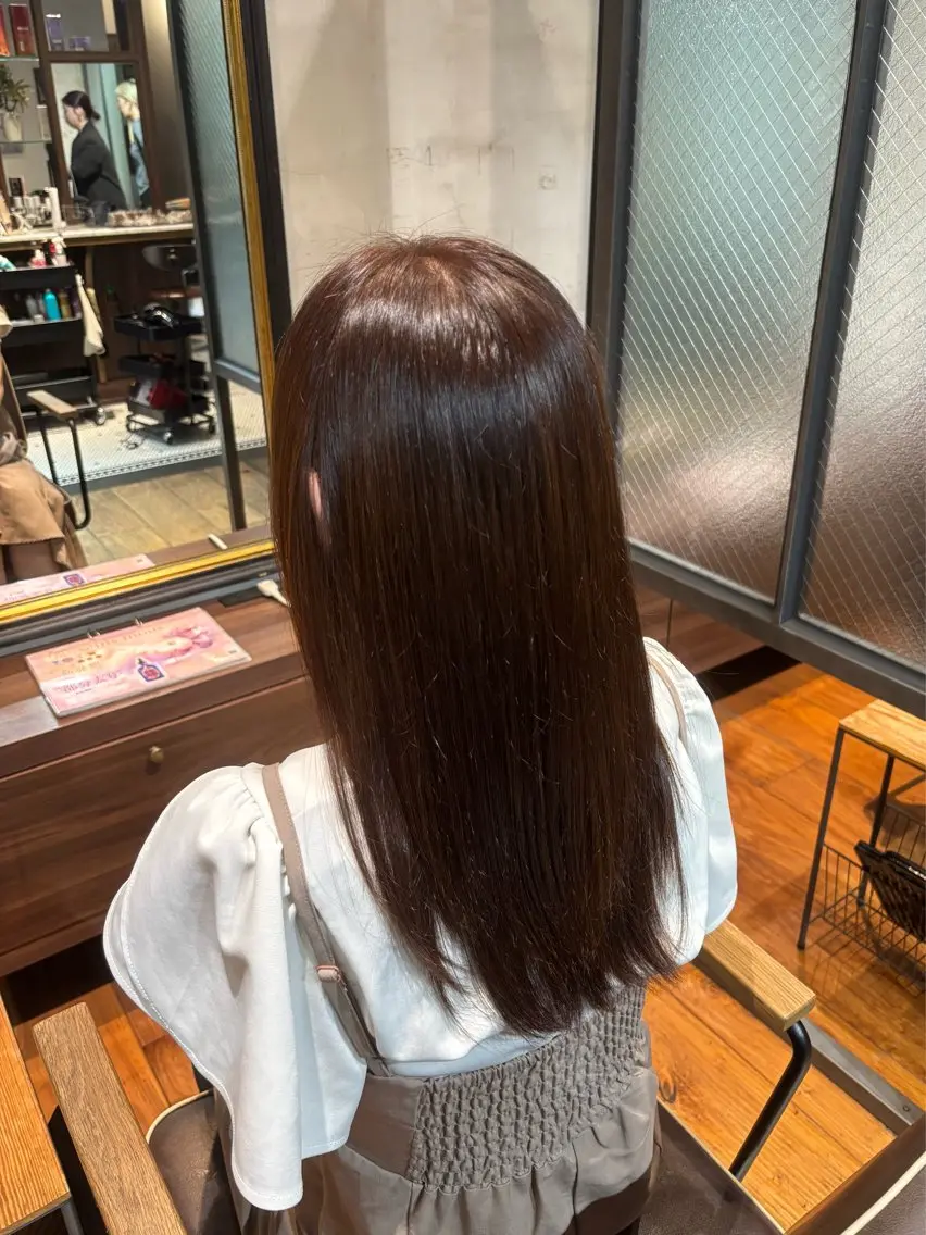 セミロング ヘアカラー ツヤ/透明感 カラー 広尾店🗼のヘアスタイル