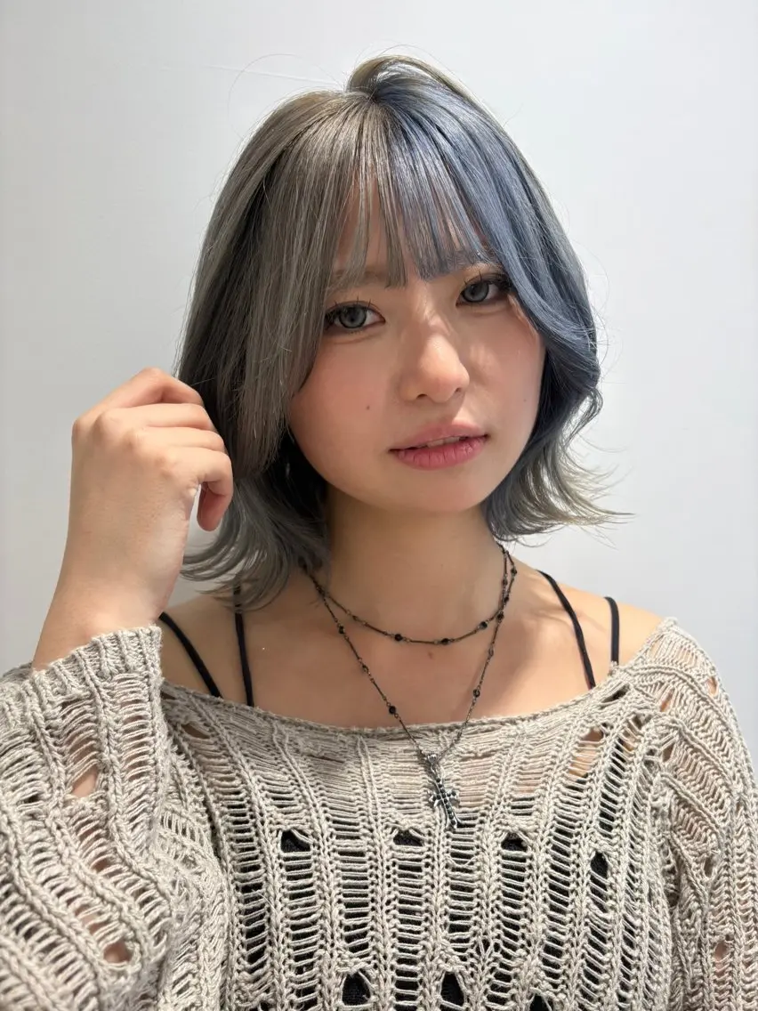 ミディアム カラー ヘアカラー トリートメント ダブルカラー/韓国風 🇰🇷RYUKIのヘアスタイル