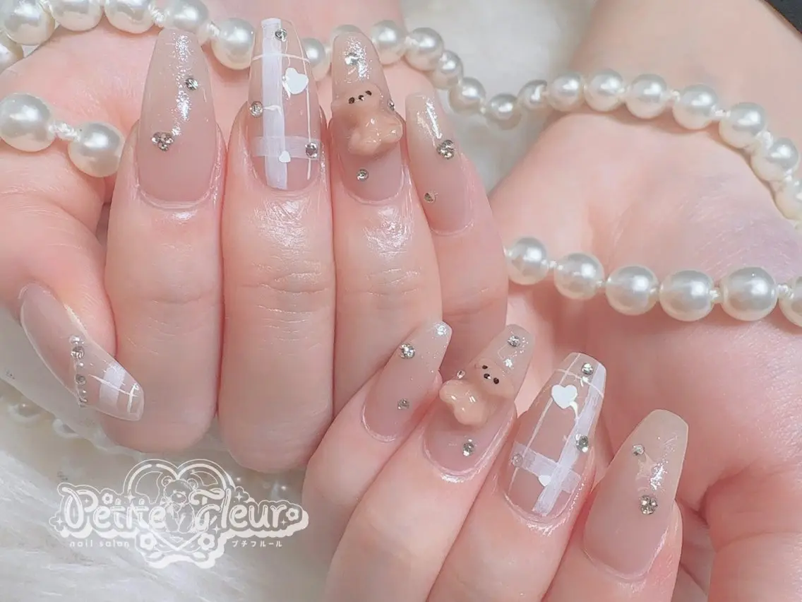 ネイル ハンドネイル ❁⃘*。Petite fleur❁⃘*りさのネイルデザイン
