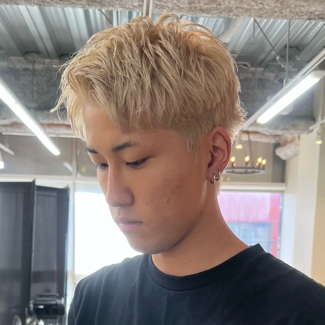 ショート ショートヘア カット ヘアカラー 大人メンズヘア メンズパーマSHUNのヘアスタイル