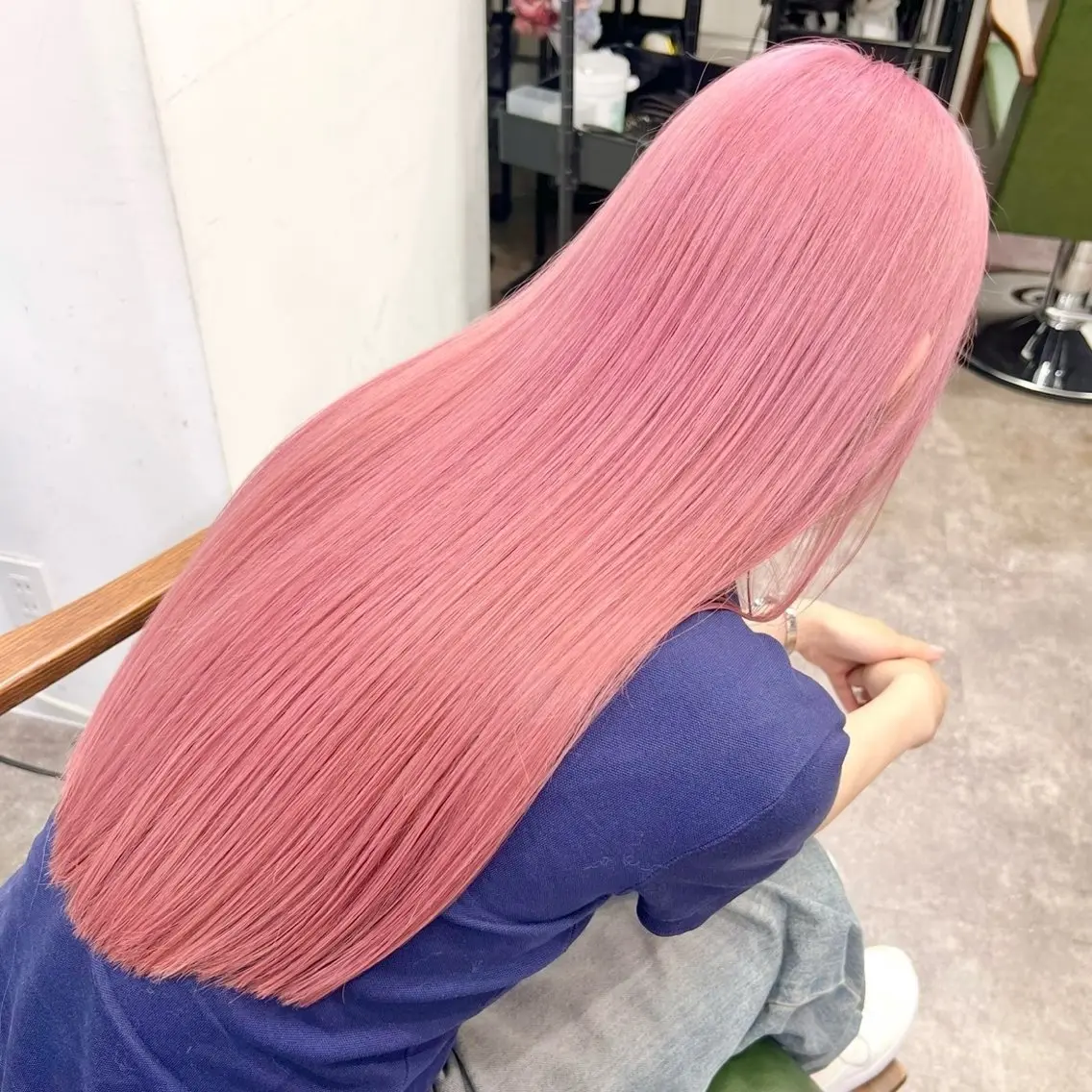 ロング カラー ピンクカラー ロング ヘアカラー 💎ブリーチ特化💎 リタッチ/RYUTOのヘアスタイル