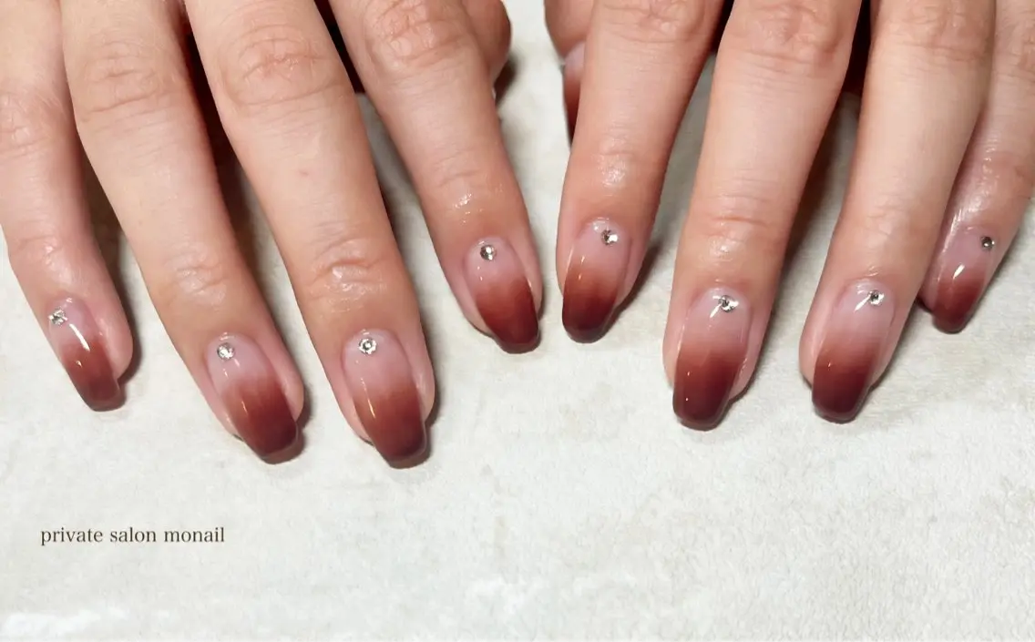 ネイル グラデーション ハンドネイル nail salon monailのネイルデザイン