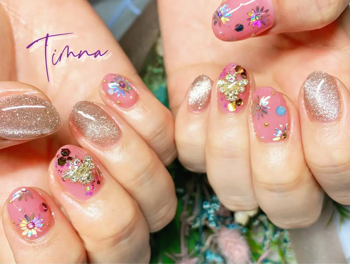 ショート ハンドネイル NAILSALON 🍔Timna🍟のネイルデザイン