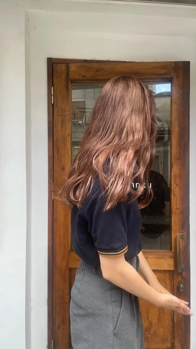 ロング カラー ベージュカラー 透明感カラー ピンクカラー 🪐メンズモデル募集 | オカモトノア🪐のヘアスタイル