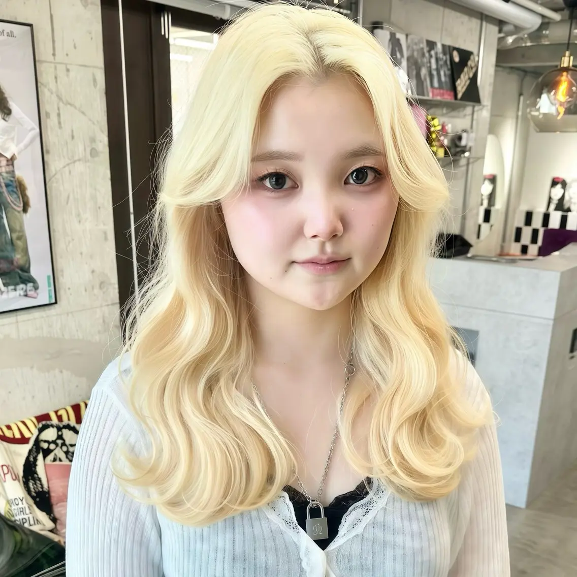ロング ヘアカラー トリートメント 🤍ムラ修正ブリーチ 🤍原宿/YUUのヘアスタイル