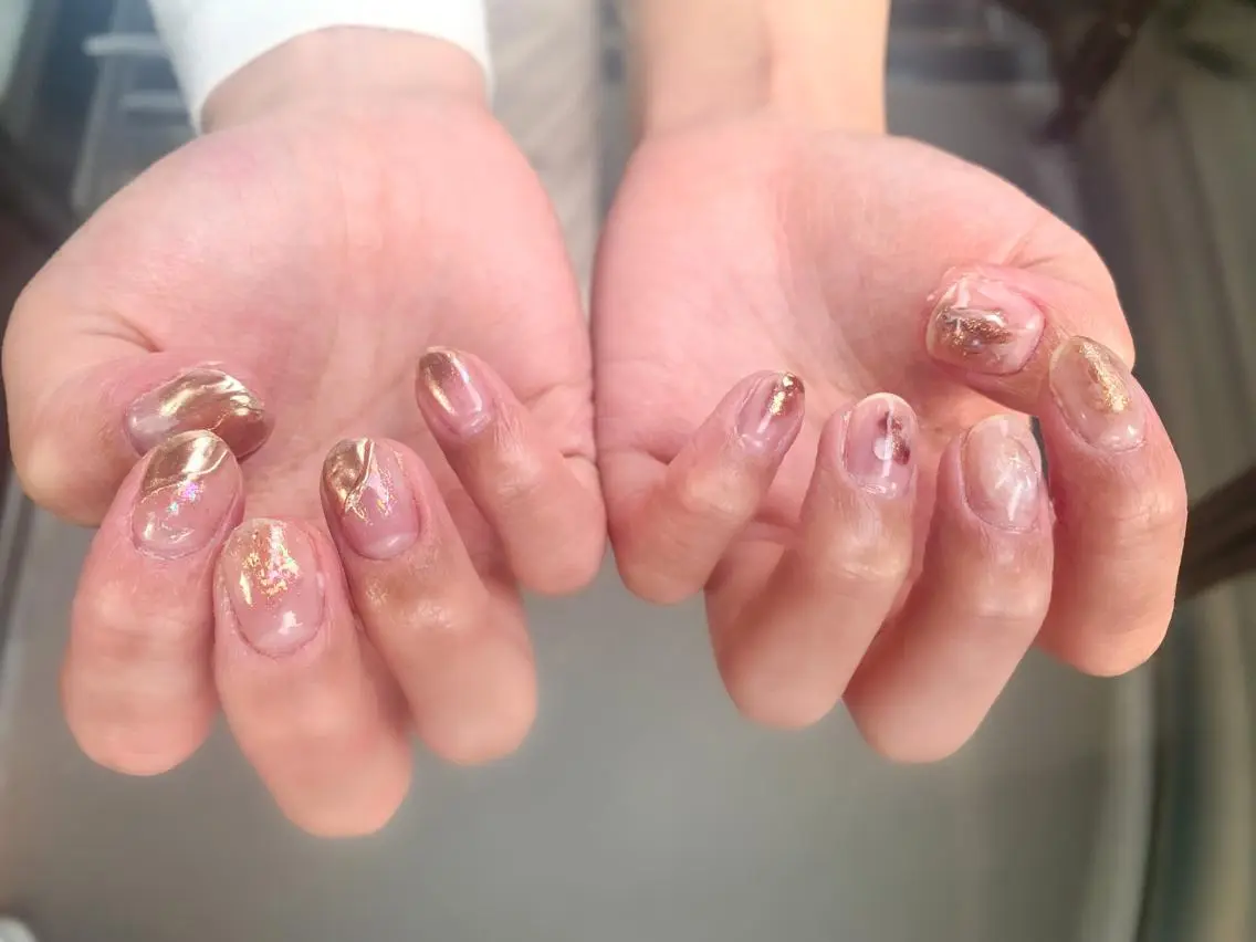 ネイル クリアネイル nail* runa🌻のネイルデザイン
