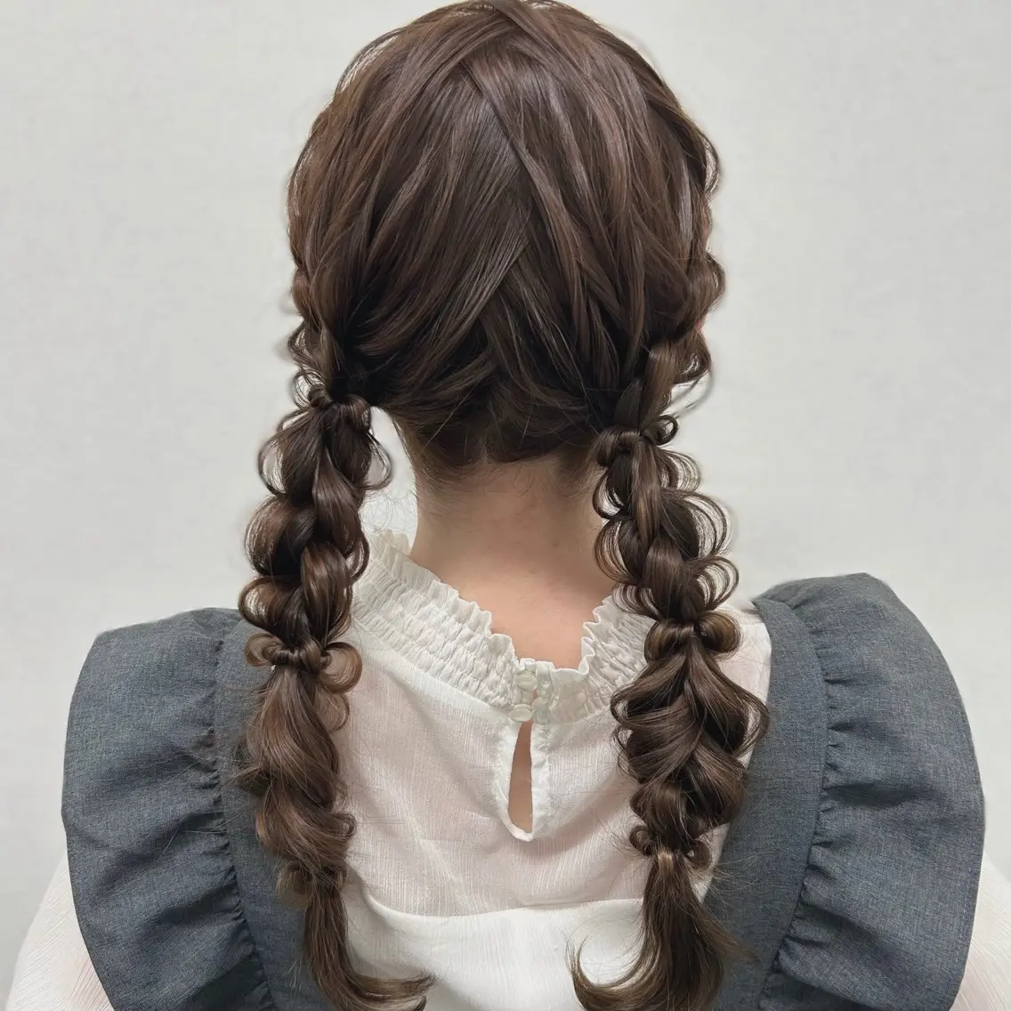 セミロング ヘアアレンジ ヘアセット ヘアメ🎀暖色カラー /Fuka⟡.·のヘアスタイル