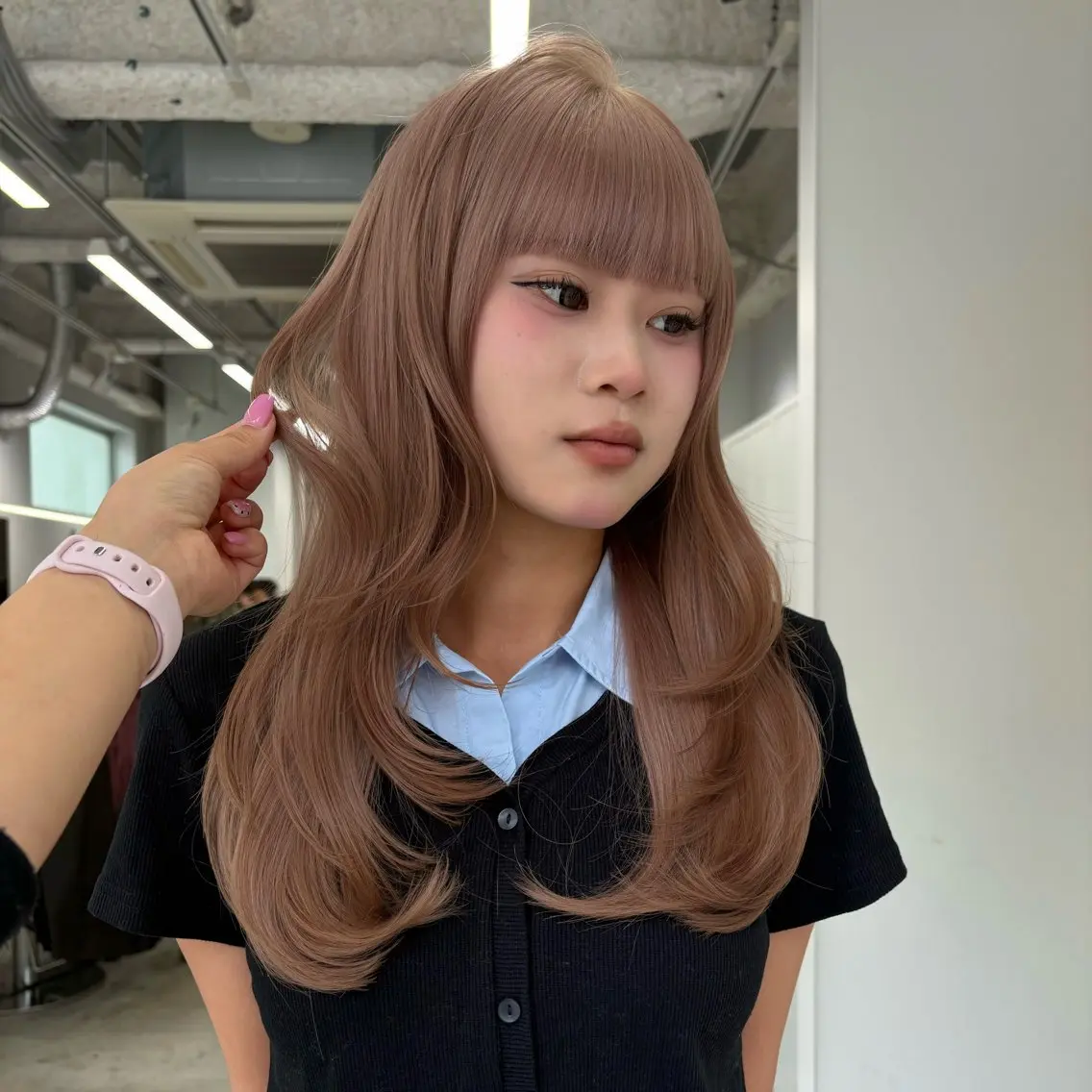 セミロング カラー カット ヘアカラー トリートメント ハイトーン ayane💖のヘアスタイル