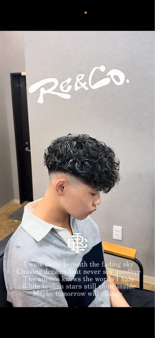 ショート パーマ カット ヘアカラー パーマ RE&COメンズ専門 リュウタのヘアスタイル
