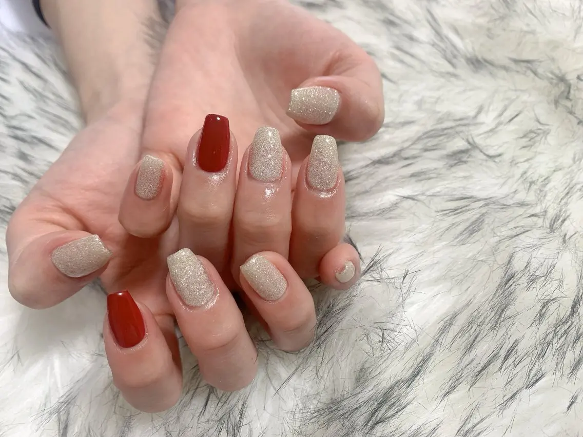 ネイル ジェルネイル キラキラネイル 韓国ネイル ラメ(グリッター) メンズネイル kiki nail たまプラーザのネイルデザイン