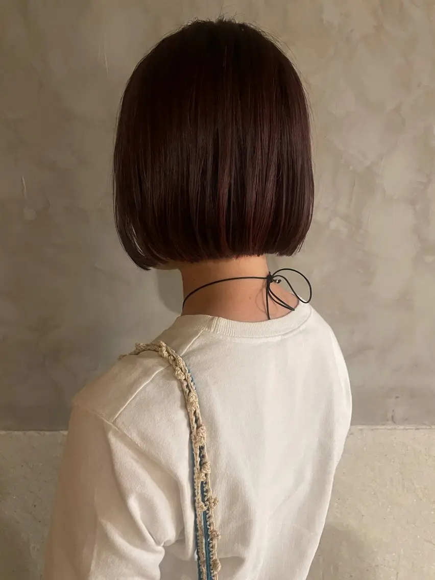 ショート カラー カット ヘアカラー トリートメント ayane⭐️ボブ・ ショート・パーマのヘアスタイル