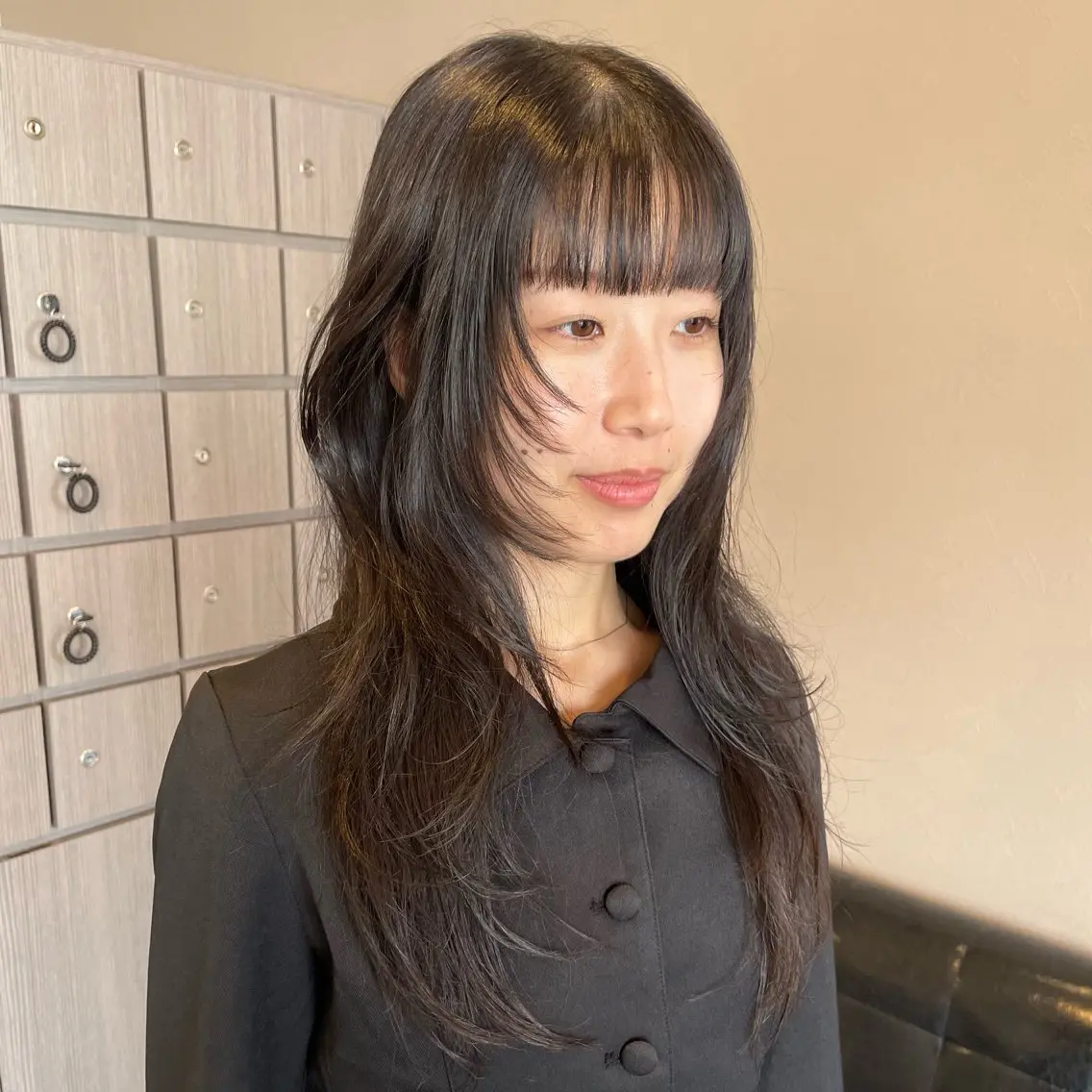 ロング ロングレイヤー ハッシュカット レイヤーカット ロング カット トリートメント mio 🍒レイヤーカットのヘアスタイル