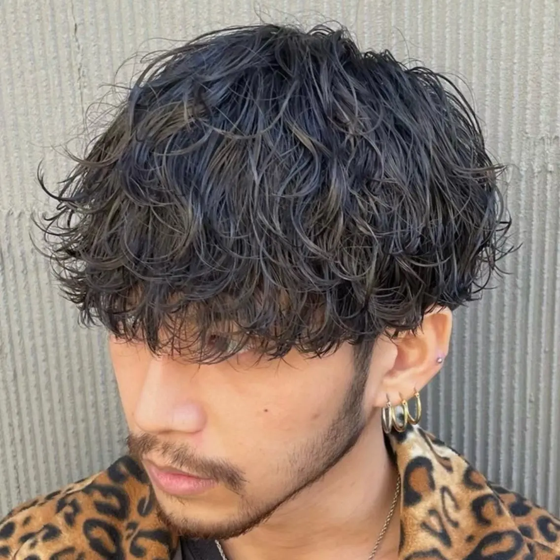 ミディアム パーマ ヘアアレンジ メンズ fifth 石川 凪のヘアスタイル