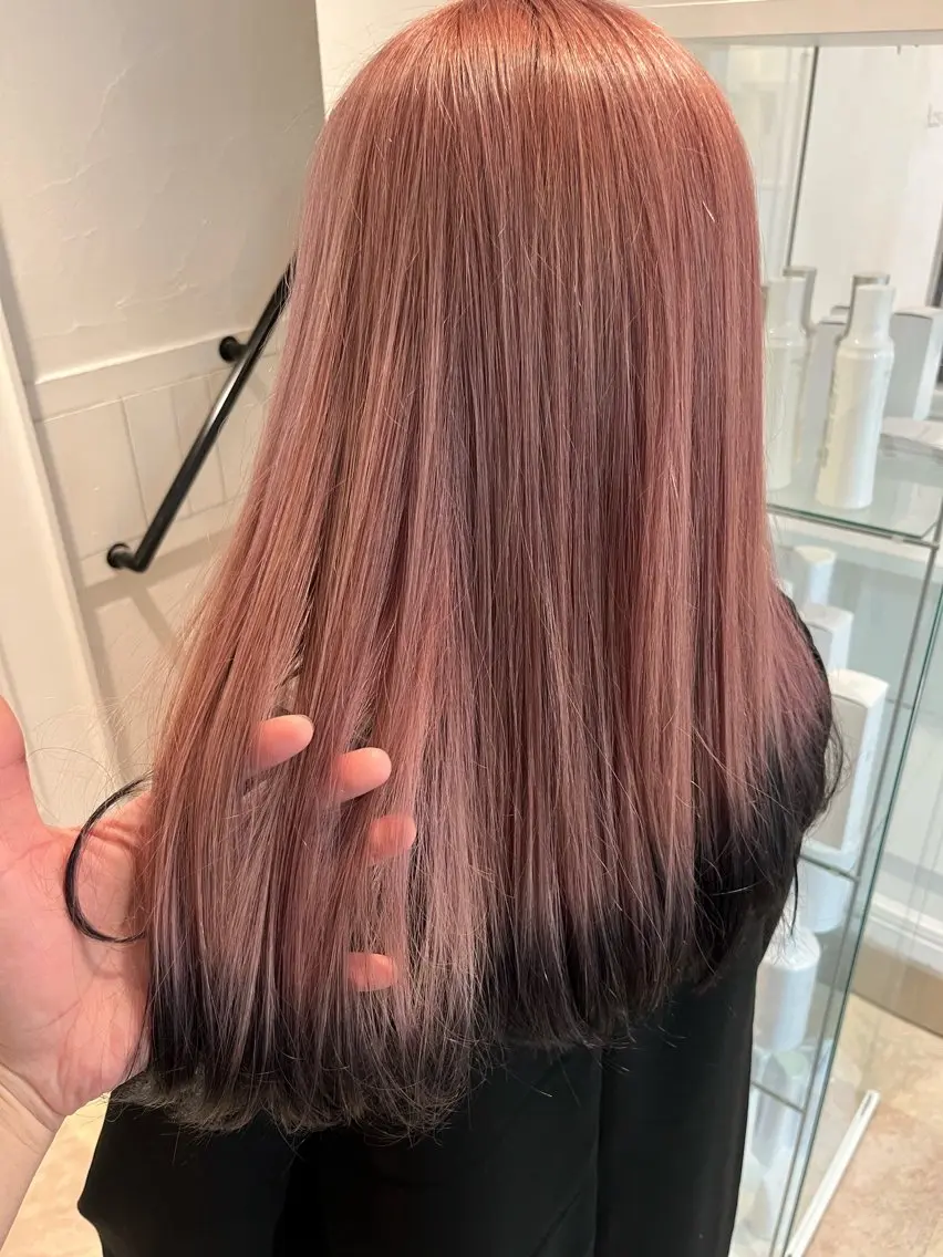 ロング カラー 黒髪 カット ヘアカラー トリートメント 🍀ナガヤマ ヒデアキ🍀のヘアスタイル