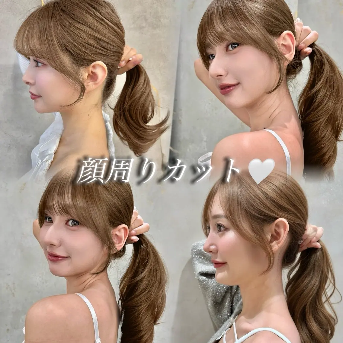 ロング 顔周りカット レイヤーカット 縮毛矯正 カット ヘアカラー トリートメント 本田 奈穂美のヘアスタイル