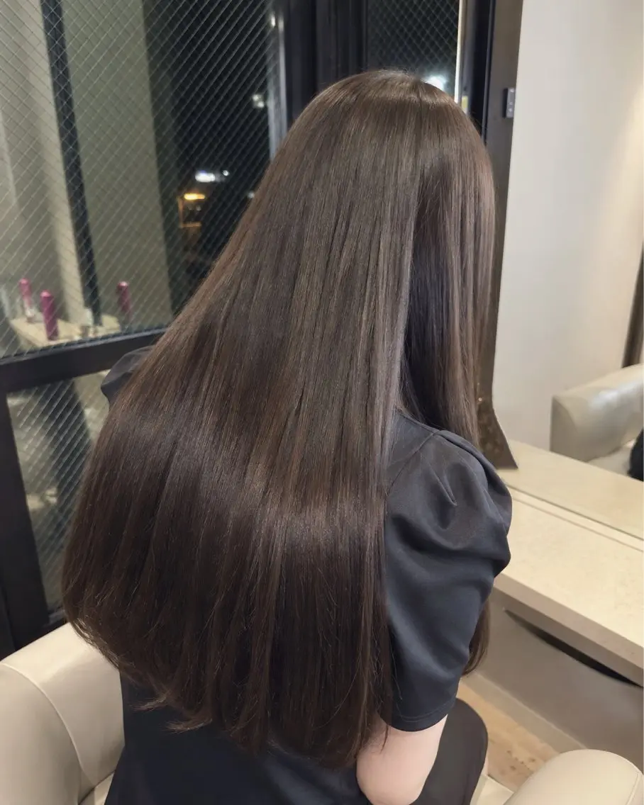 ロング カラー ベージュカラー ブリーチ 透明感カラー ダブルカラー グレージュ ヘアカラー エクステ 透明感カラー/メンズ /エクステ/りんなのヘアスタイル