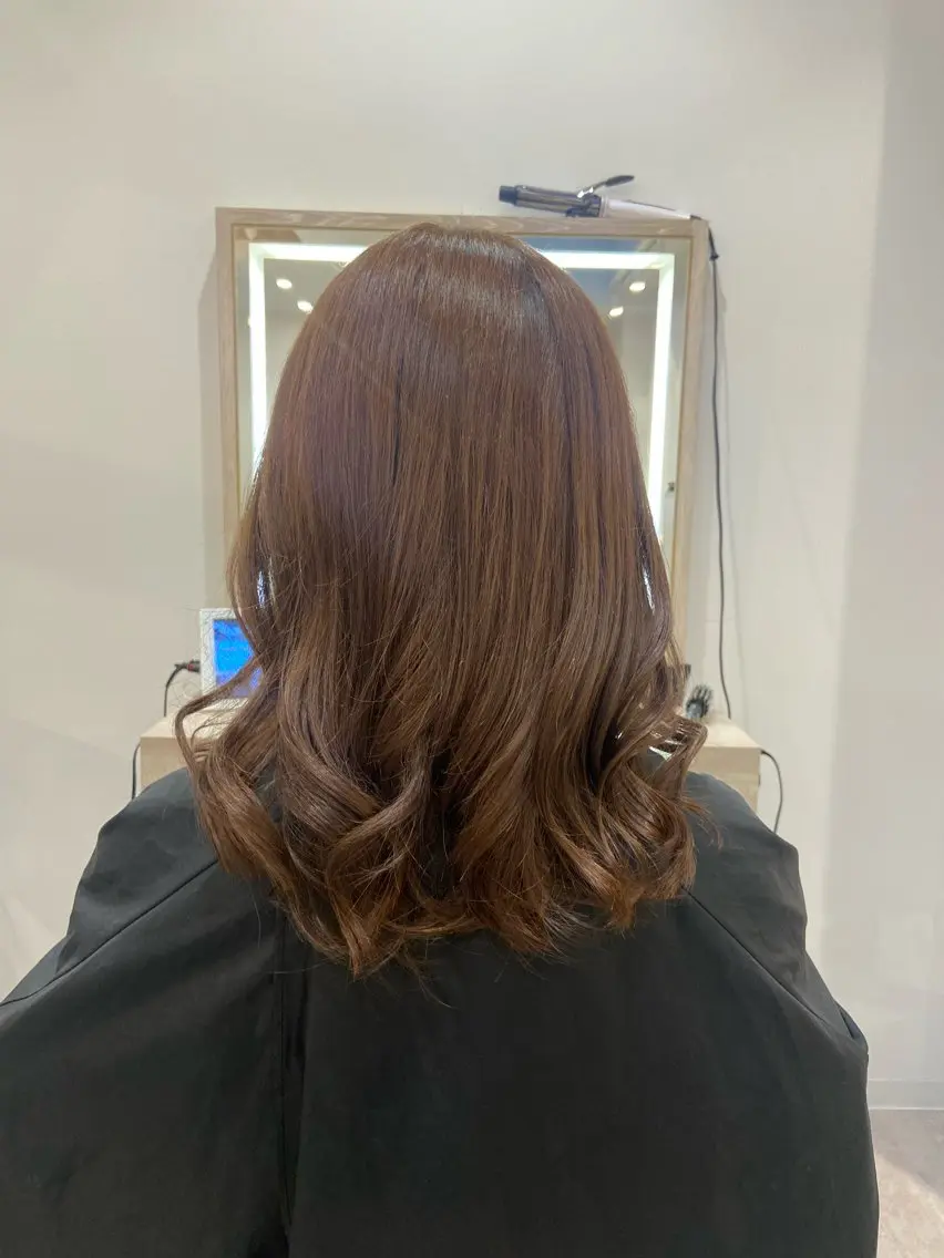 ロング カラー 平野 利希菜のヘアスタイル