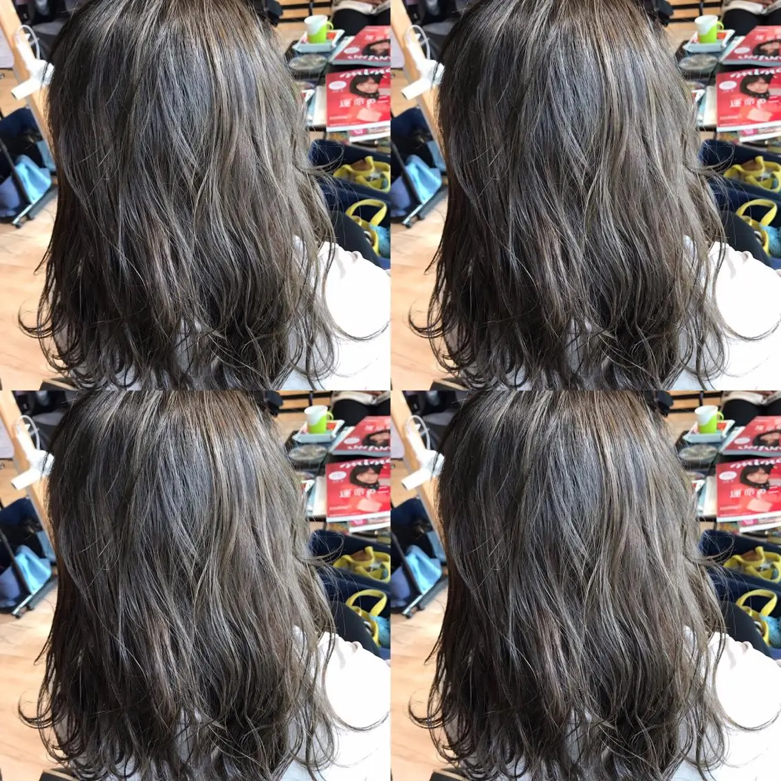 ミディアム カラー 透明感カラー ハイライトカラー ハイライト ヘアカラー 大久保 隆蔵のヘアスタイル