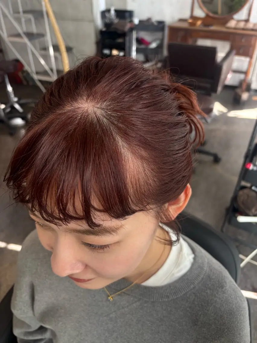 🍓3月限定🍓カット+カラー+5分のヘッドスパ【クチコミ者限定】施術後口コミの投稿してくださる方限定クーポンですの写真