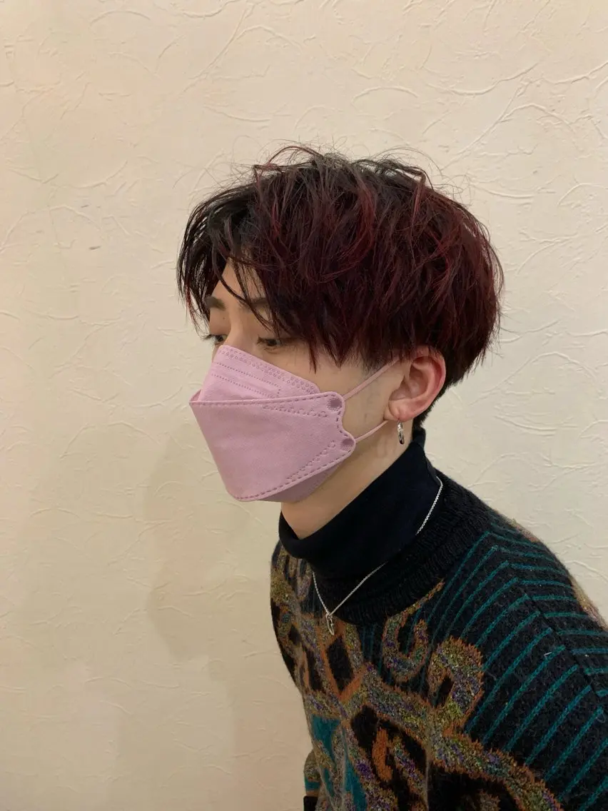 ショート カラー メンズ [渋谷美容師] 玲弥のヘアスタイル