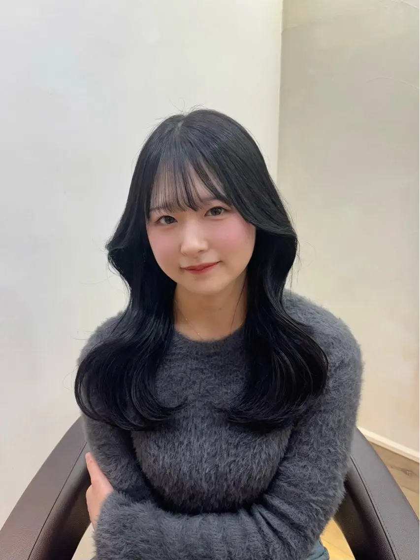 セミロング ヘアカラー kana･:* /暖色カラーのヘアスタイル