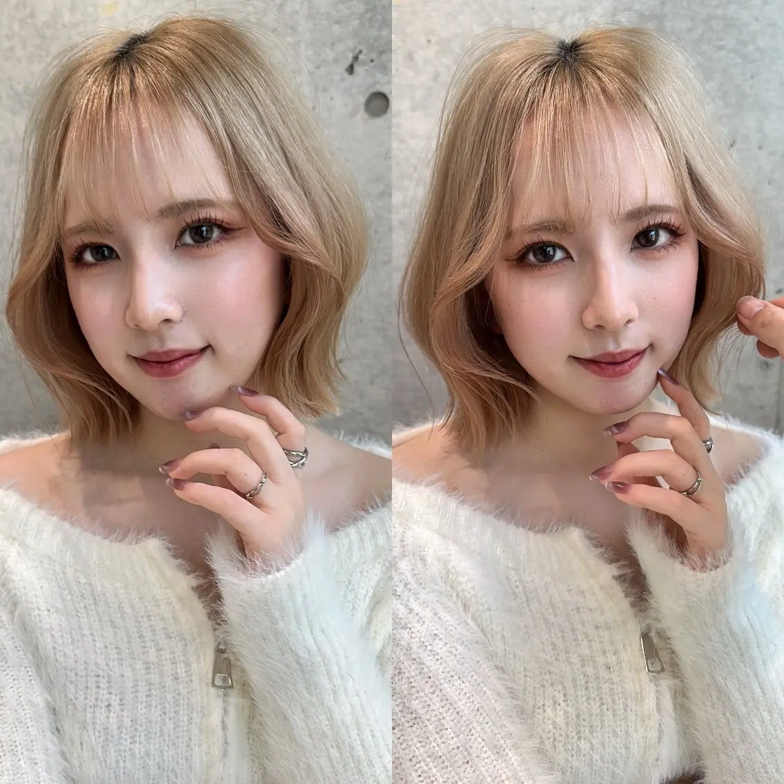 ミディアム カラー ベージュカラー ブリーチ 透明感カラー ブリーチなしカラー 髪質改善 カット ヘアカラー トリートメント ✨髪質改善特化✨副 店長椎葉信乃介のヘアスタイル