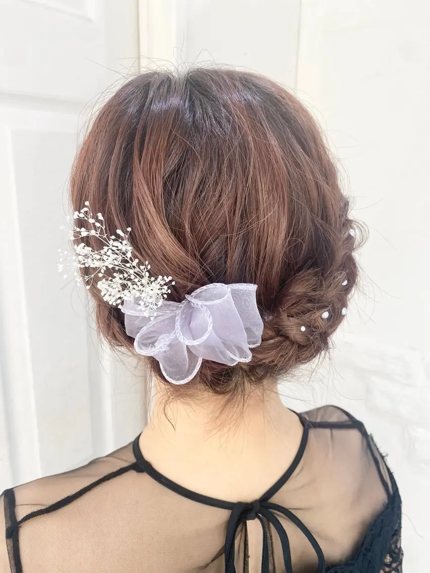 ヘアアレンジ ボブ ヘアセット uros.中目黒 moekaのヘアスタイル