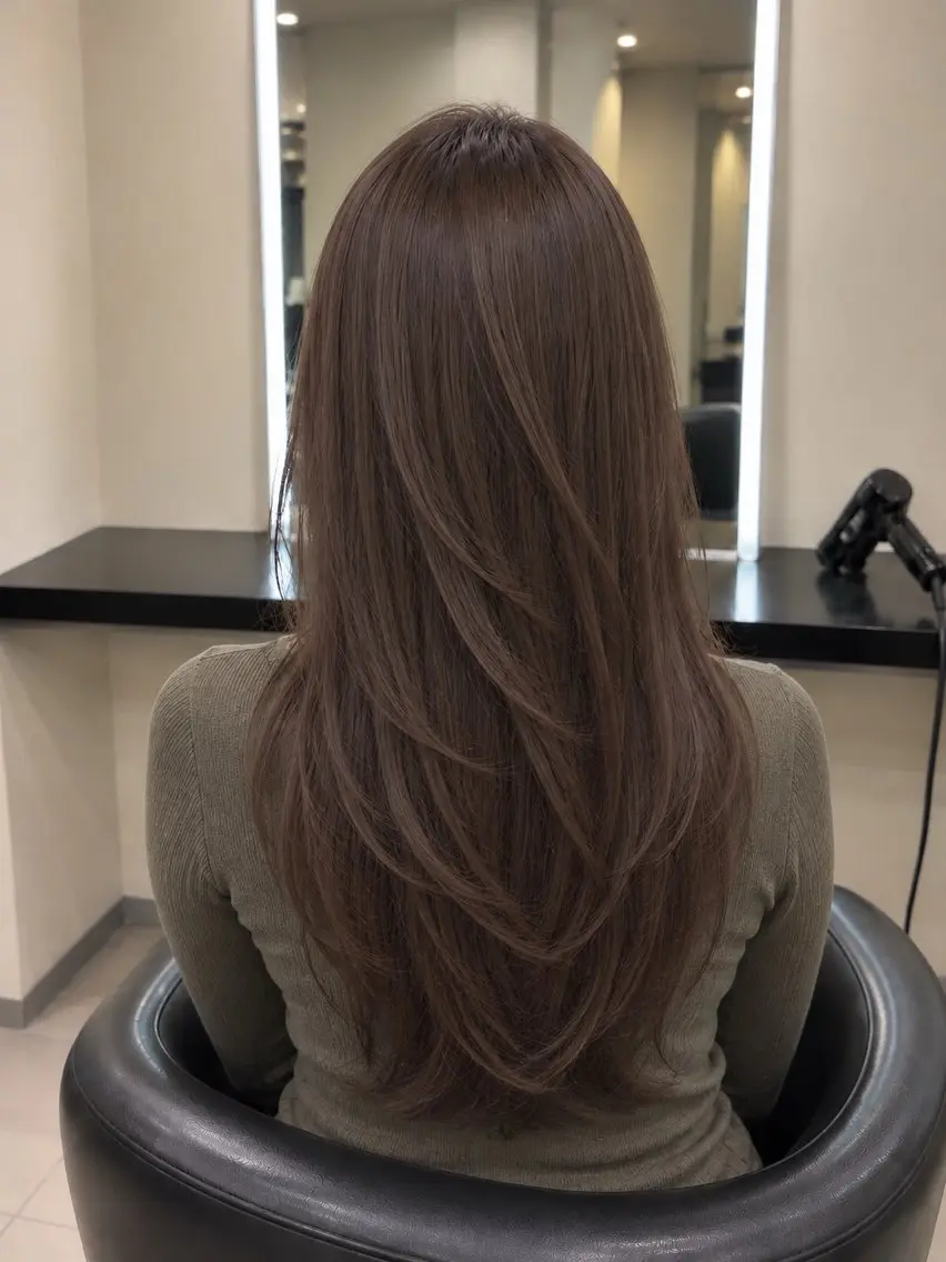 ミディアム カラー ブラウンカラー トリートメント 🌈ウルトワ水素 髪質改善naru🌈のヘアスタイル