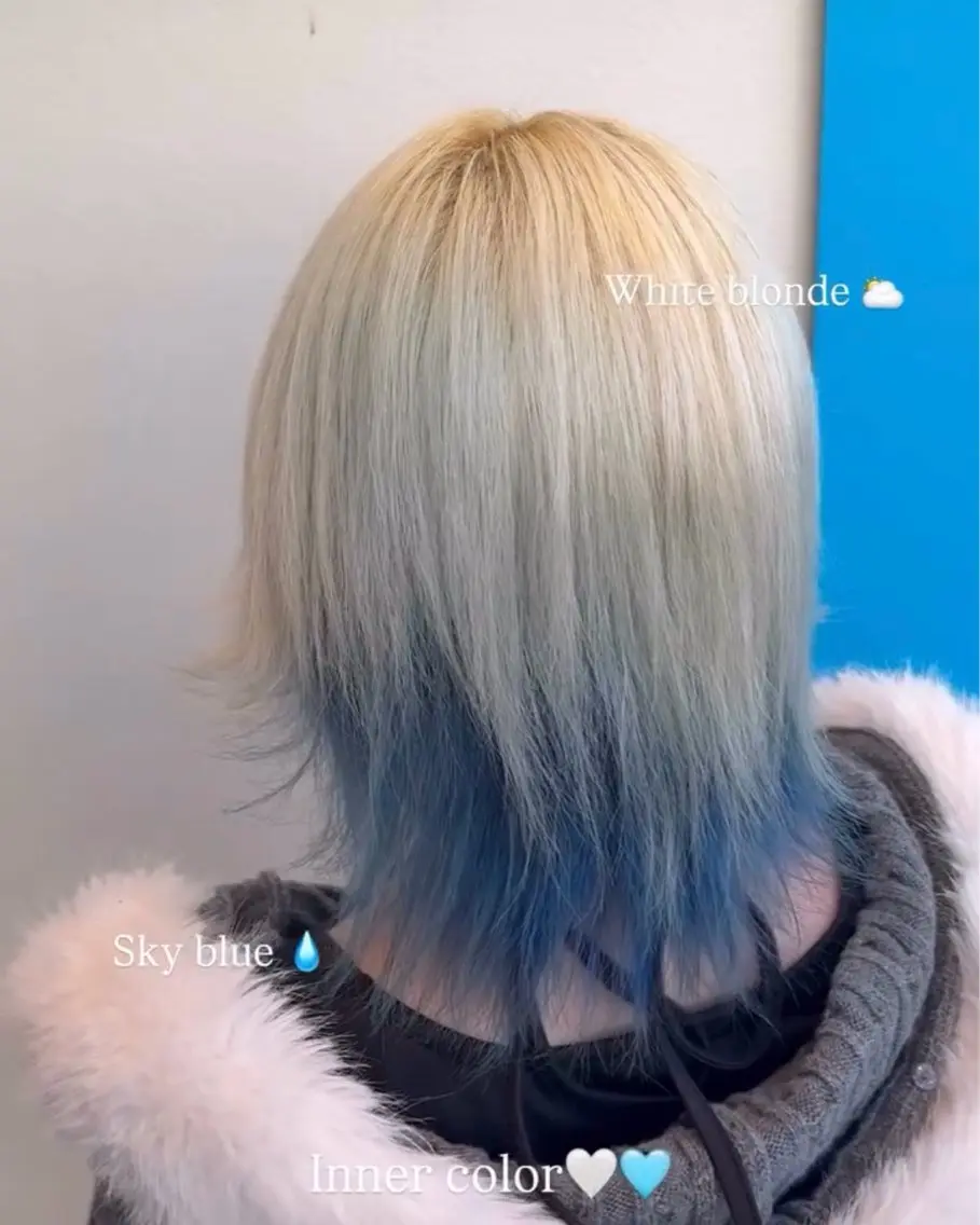 カラー ヘアカラー ハイトーン、カラー 特化⟡.·すわ☁️のヘアスタイル