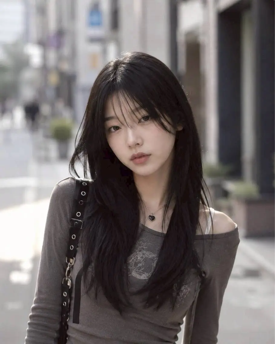 セミロング 美髪カラー🦋韓国風 カット🤍/マナミのヘアスタイル