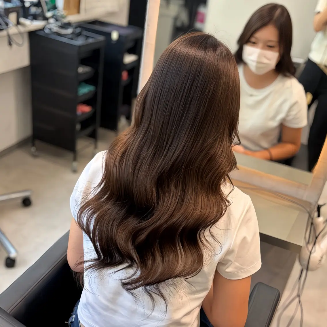 カラー ブリーチ ブラウンカラー 韓国風カラー ブリーチなしカラー ヘアカラー MOMOKA / Lapis今泉店のヘアスタイル
