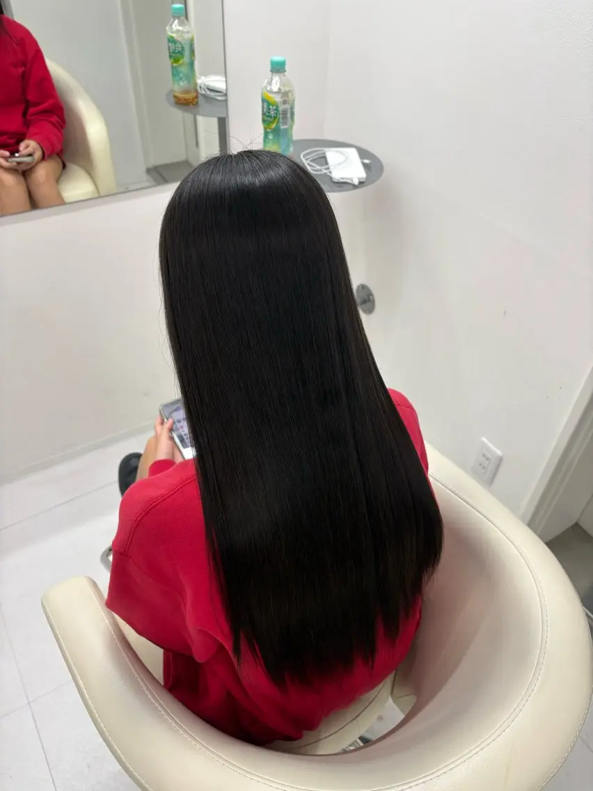 ロング 縮毛矯正 💋ブリーチモデル 募集💋suzuneのヘアスタイル
