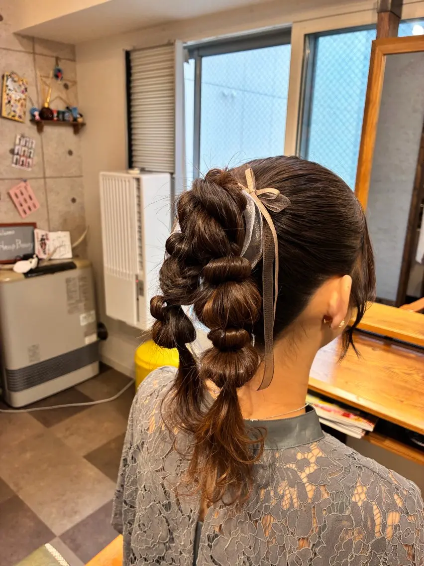 ヘアアレンジ ヘアセット HempBeauty 浅野アサミのヘアスタイル