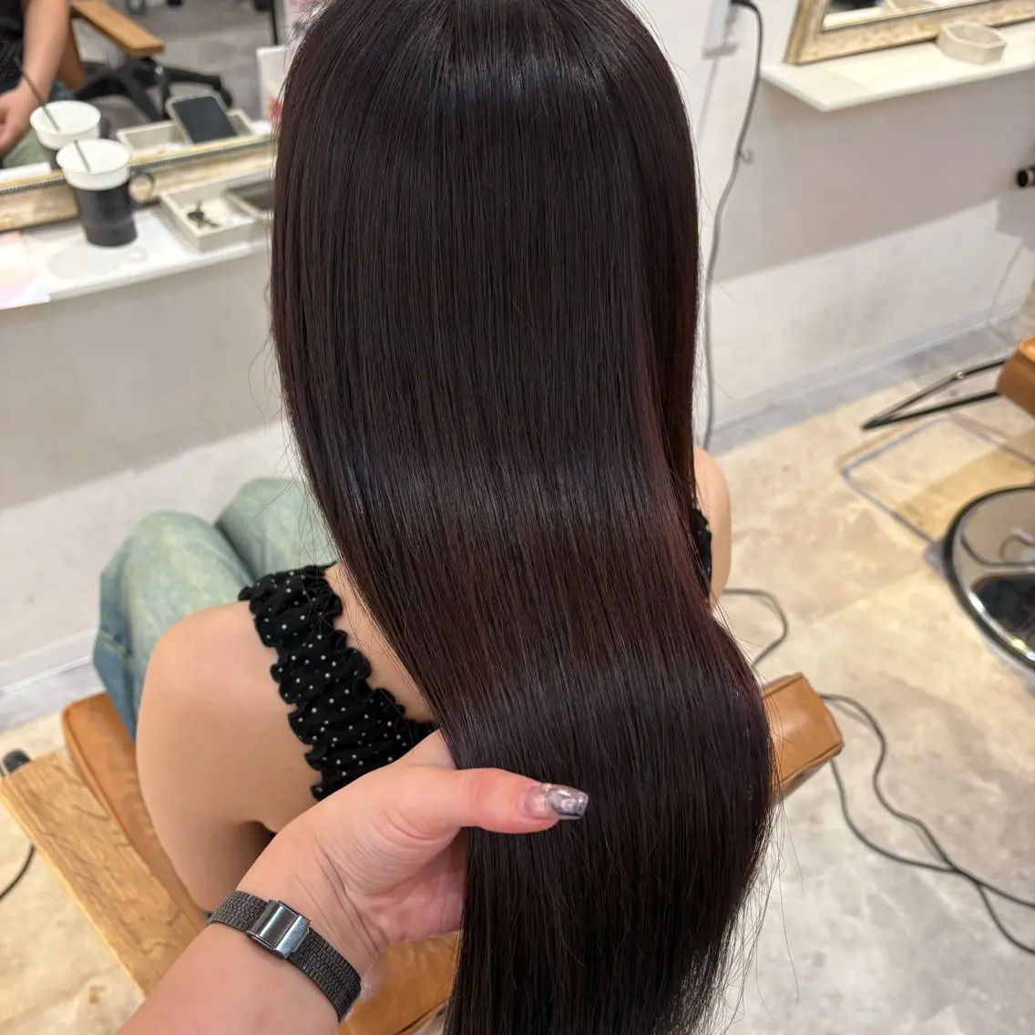 ロング カラー カット ヘアカラー トリートメント 梅田/髪質改善カラー ❄︎ mikiのヘアスタイル
