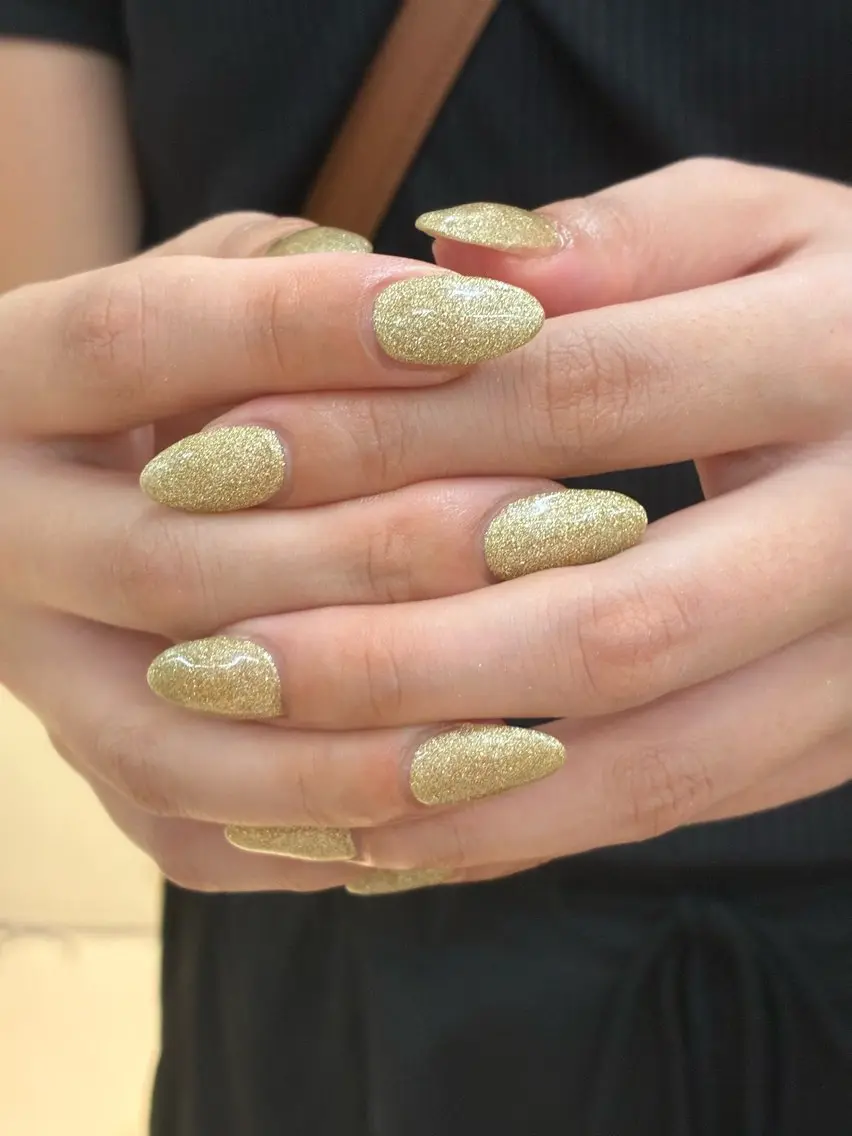ネイル ラメ(グリッター) ワンカラーネイル DEE nail moeka.Gのネイルデザイン