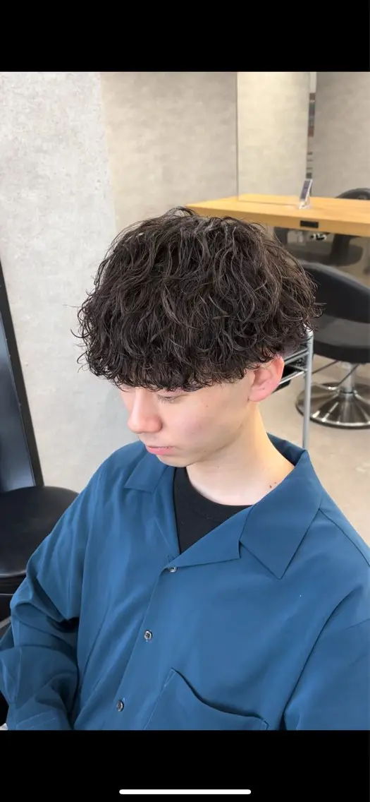 パーマ メンズ メンズパーマ カット パーマ トリートメント ヘッドスパ ヘアセット 🔥メンズカット＋ パーマの達人🔥のヘアスタイル