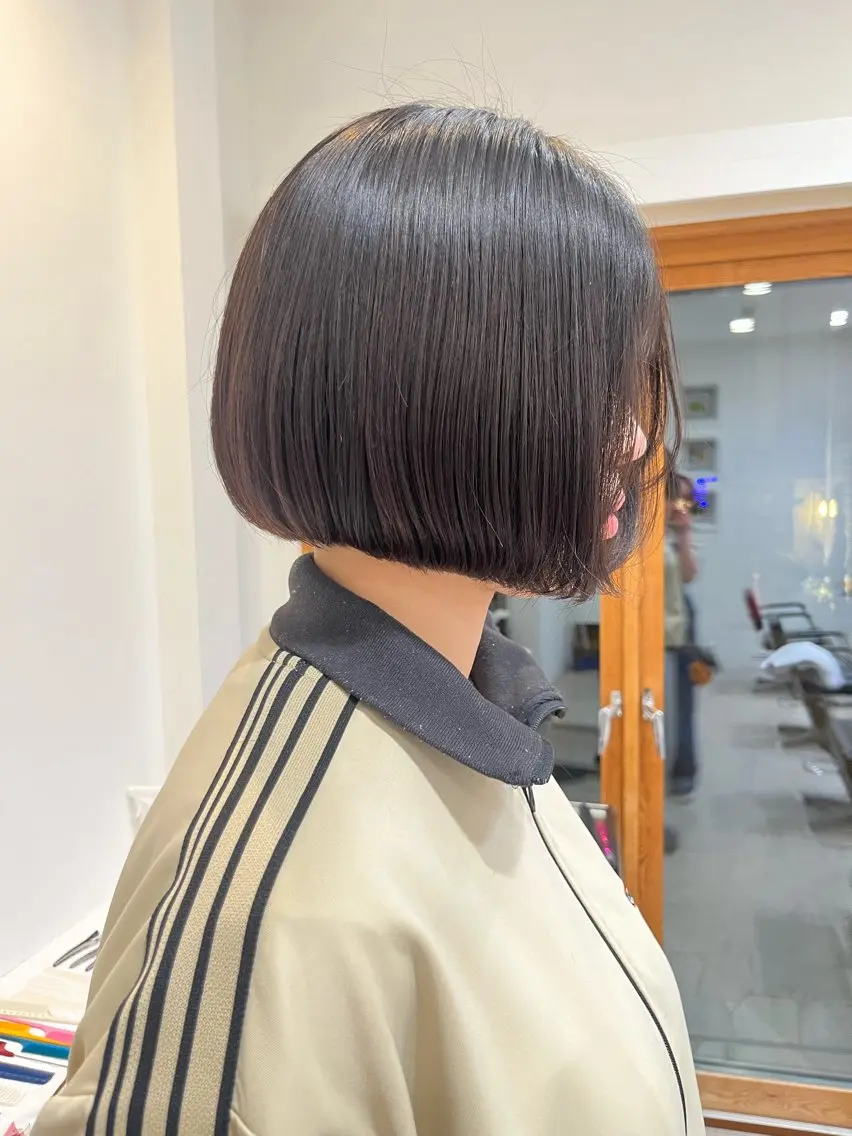 ショート ボブ カット 無料カットモデル‪✨ ✂️Nanami🌷のヘアスタイル