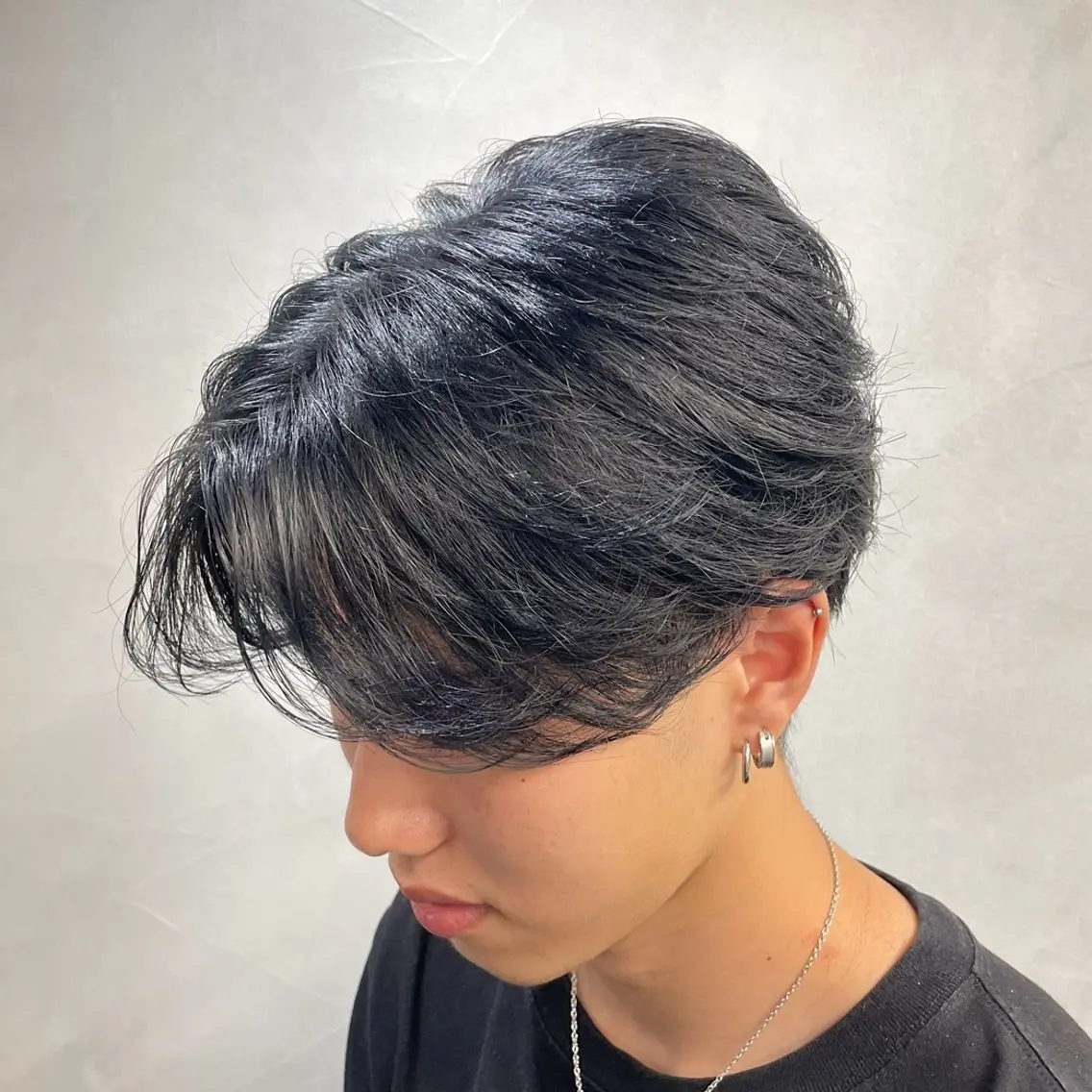 ミディアム パーマ ヘアアレンジ メンズ fifth 石川 凪のヘアスタイル