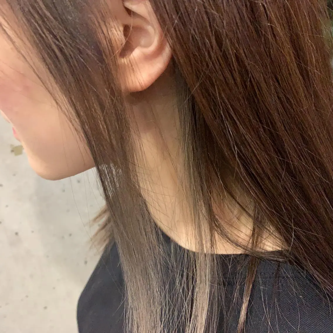 カラー ベージュカラー インナーカラー ミルクティーベージュ 骨格似合わせカット✨ 林 まどかのヘアスタイル