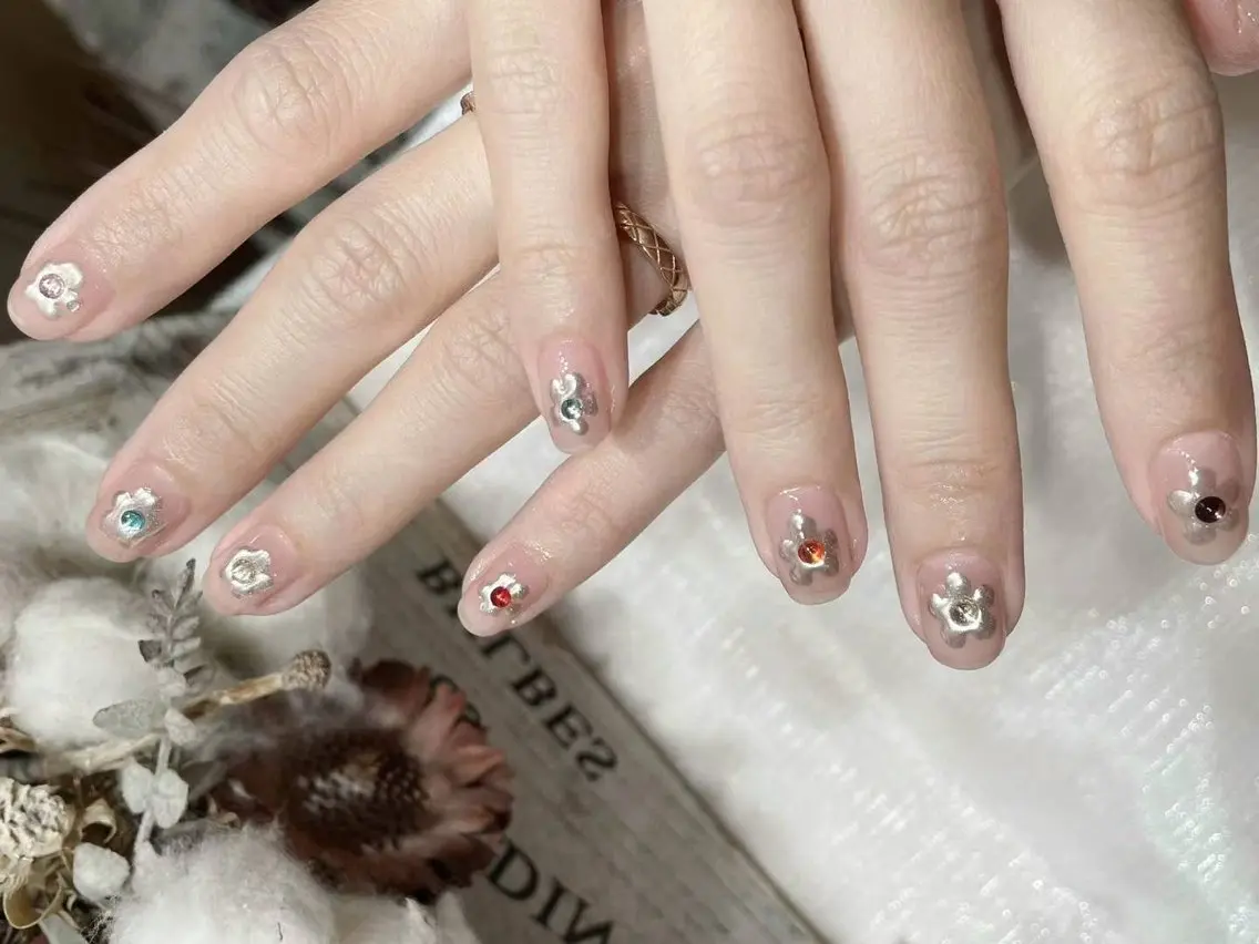 ネイル アートネイル フラワーネイル フットネイル ジェルネイル マグネットネイル babarla Nailのネイルデザイン