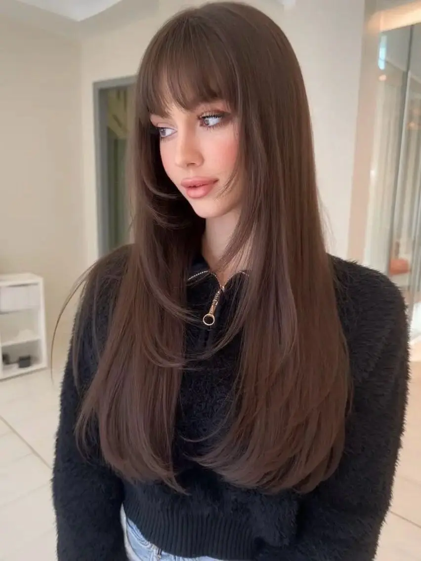 カラー 🪷ストレート💫 ダメージレスカラーのヘアスタイル