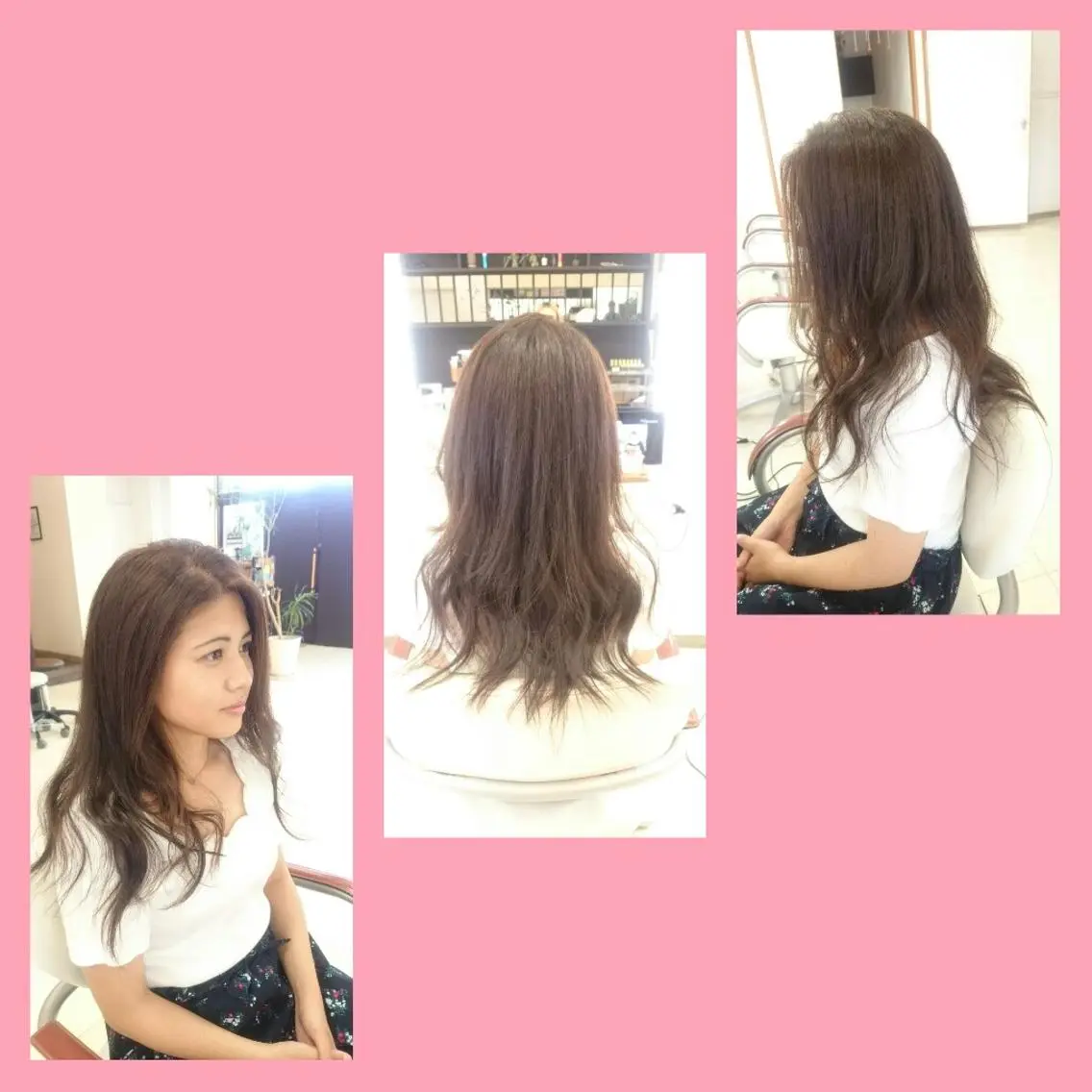 ロング カラー キンジョウ エナミのヘアスタイル