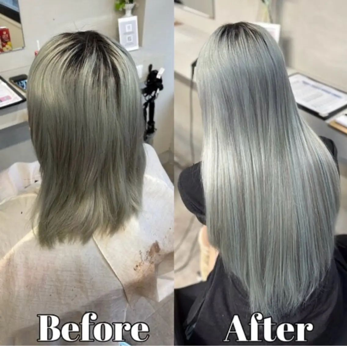 ミディアム エクステ エクステ＆カラー Fav心斎橋店のヘアスタイル