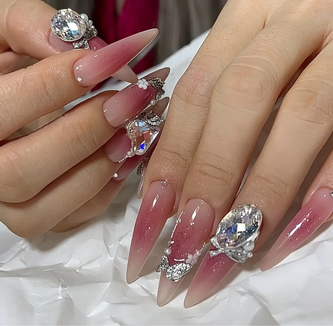 ネイル アートネイル フレンチネイル ジェルネイル 韓国ネイル ミラーネイル Rin Nail 新大久保店のネイルデザイン